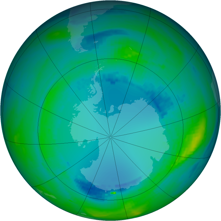 Ozone Map 1990-08-12